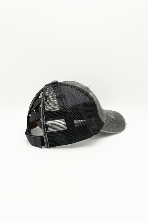 PonyCap® Kinder-Baseballkappe – Verstellbare Zopfkappe