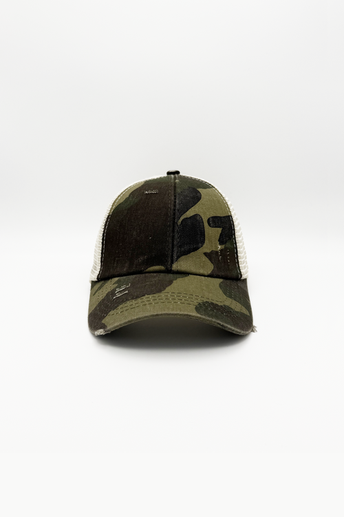 PonyCap® Kinder-Baseballkappe – Verstellbare Zopfkappe