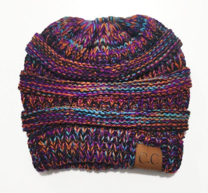 PonyCap® Kindermütze – Kuschelige Strickmütze für Pferdeschwänze