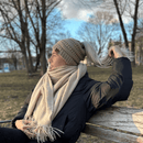 PonyCap® Beanie – Strickmütze für minimalistische Pferdeschwänze