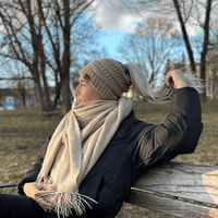 PonyCap® Beanie – Strickmütze für minimalistische Pferdeschwänze