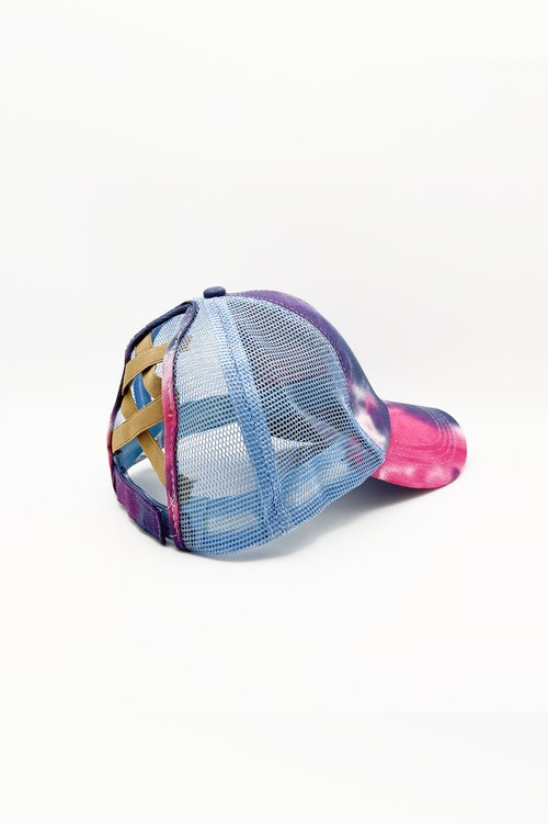 Tie-Dye PonyCap® – Entspannte Pferdeschwanzkappe