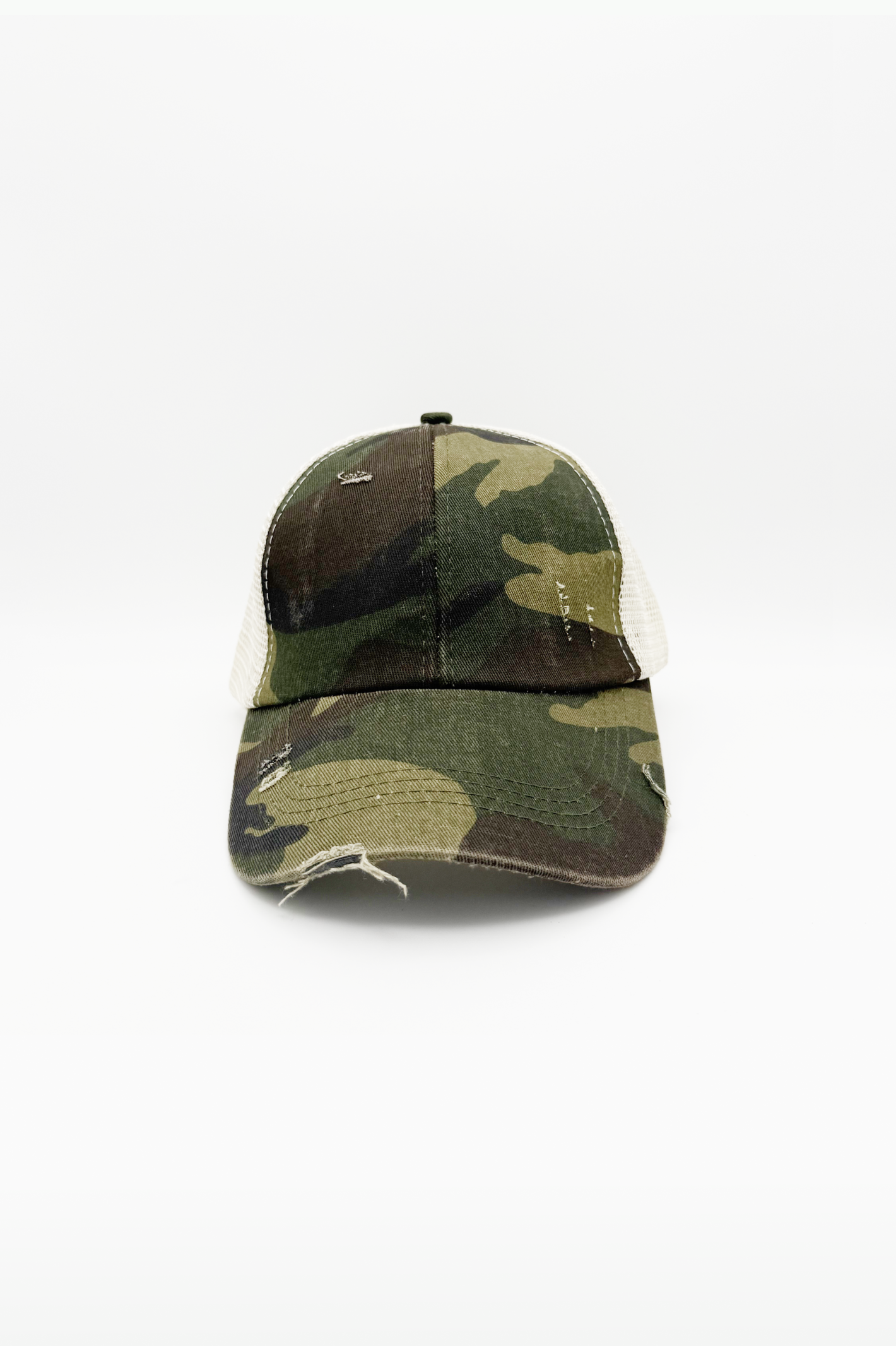 Vintage PonyCap® – Pferdeschwanzkappe aus gewaschener Baumwolle