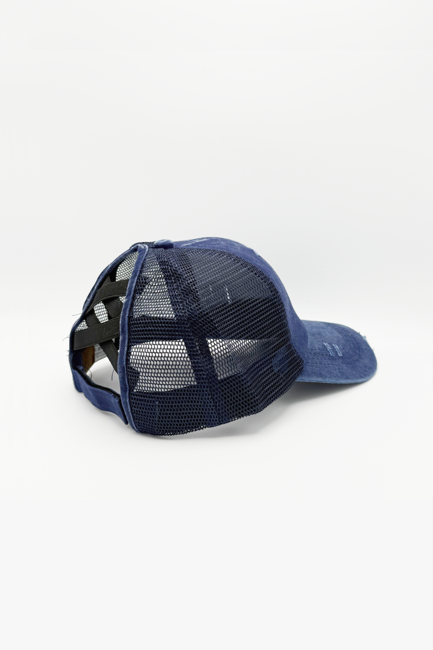 Vintage PonyCap® – Pferdeschwanzkappe aus gewaschener Baumwolle