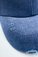 Vintage PonyCap® – Pferdeschwanzkappe aus gewaschener Baumwolle