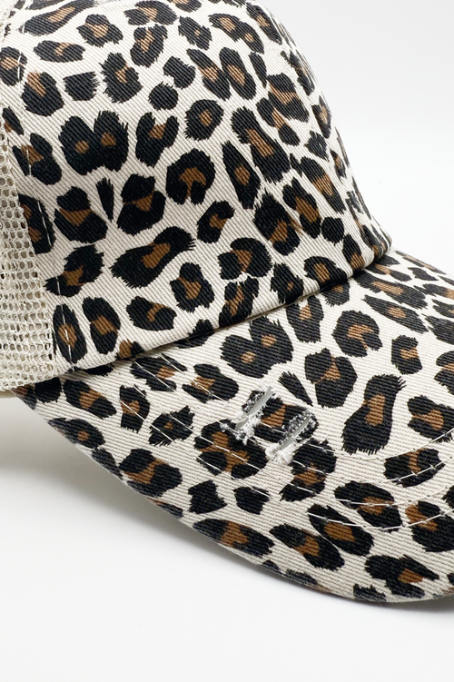 Vintage PonyCap® – Pferdeschwanzkappe aus gewaschener Baumwolle