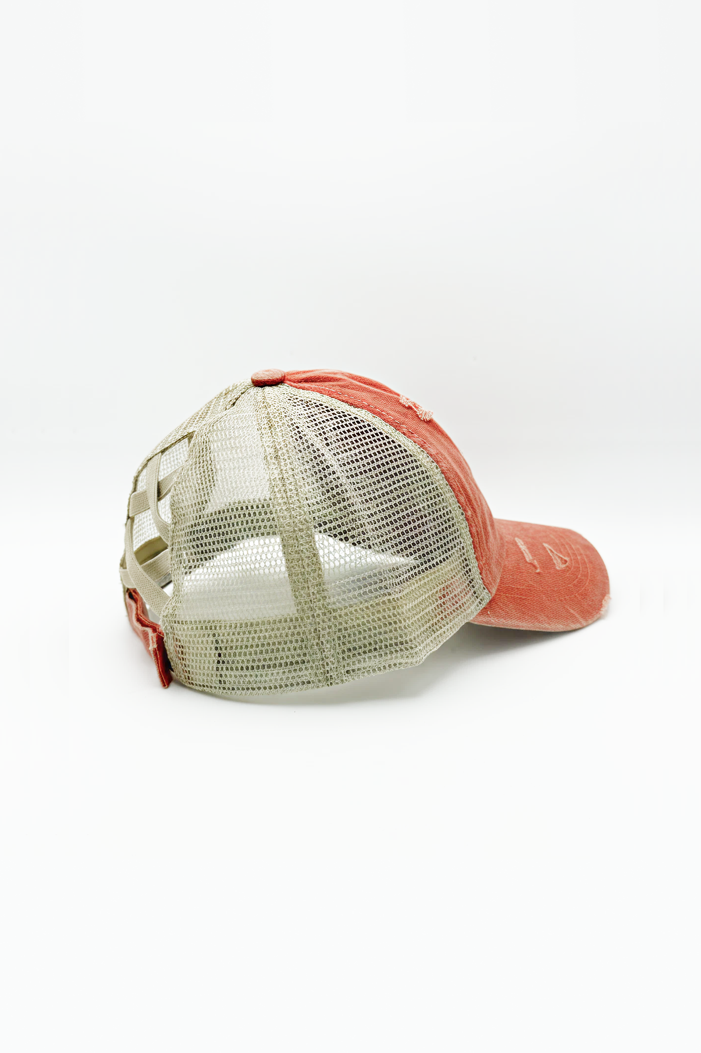 Vintage PonyCap® – Pferdeschwanzkappe aus gewaschener Baumwolle